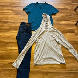 Bundle! Men Mavi Jeans w/ Shirts combo